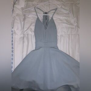 Dusty blue Windsor dress XS